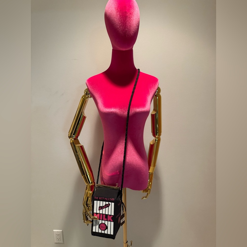 Milk carton canvas cross body bag NWT!